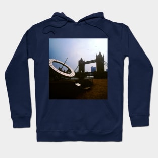 Sun Dial at Tower Bridge, London. Hoodie